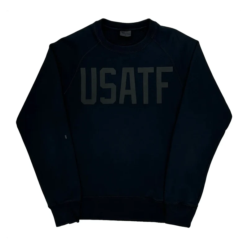 Track & Field Nike Spellout Sweatshirt - Small Black Cotton