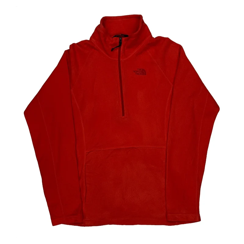 The North Face Fleece - Large Red Polyester