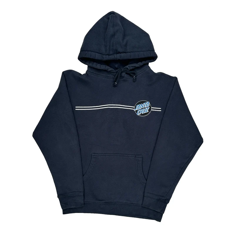 Skateboarding Santa Cruz Hoodie - Medium Navy Cotton