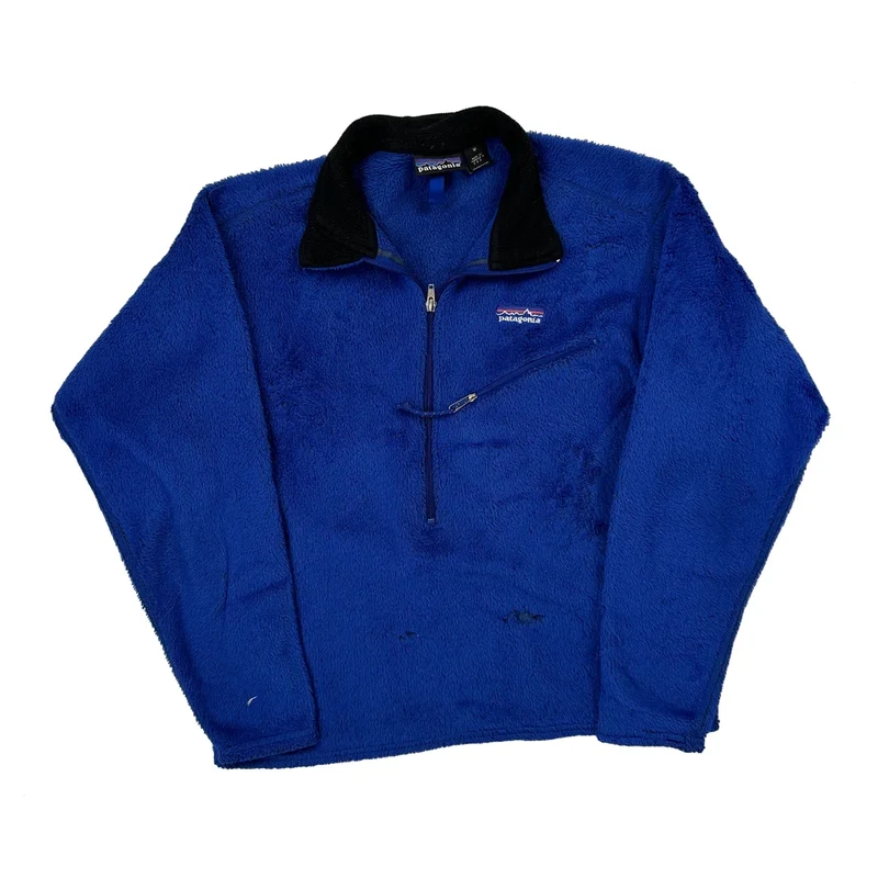 Made In USA Patagonia Fleece - Medium Blue Polyester