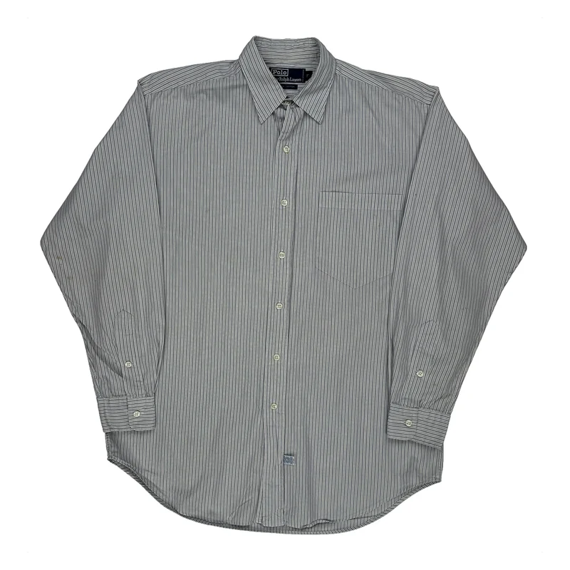 Polo By Ralph Lauren Striped Shirt - Small Blue Cotton