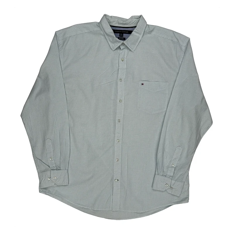 Tommy Hilfiger Checked Shirt - 2XL Blue Cotton