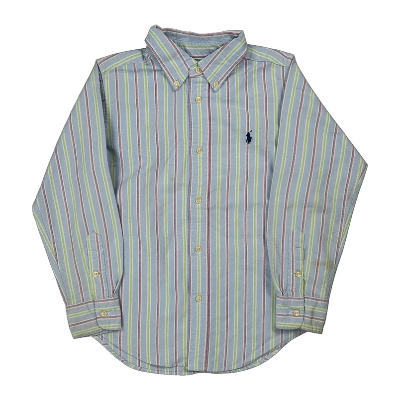 Age 6 Ralph Lauren Striped Shirt - Small Multicoloured Cotton