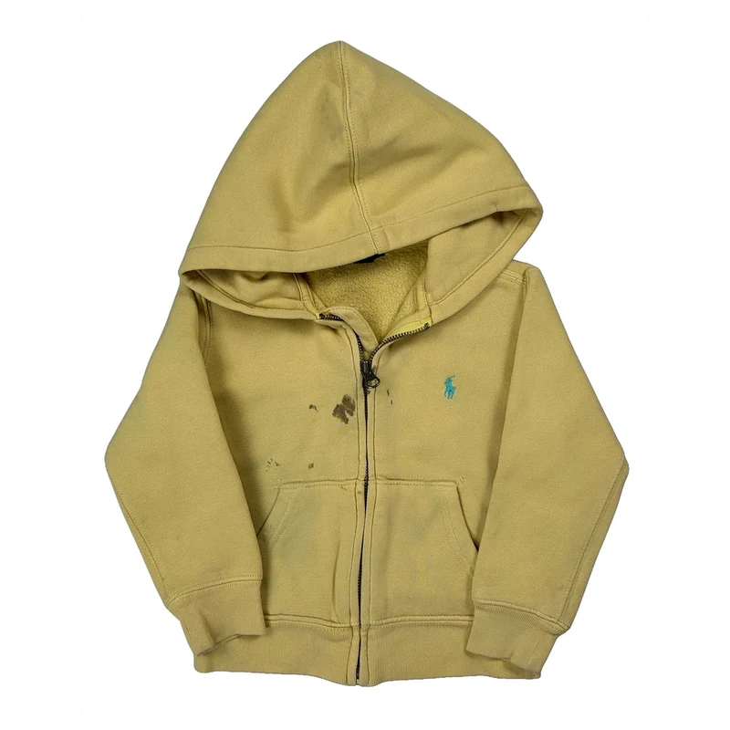 Age 3 Polo By Ralph Lauren Hoodie - XS Yellow Cotton