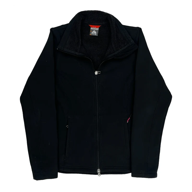 Nike Acg Fleece Jacket - Small Black Polyester