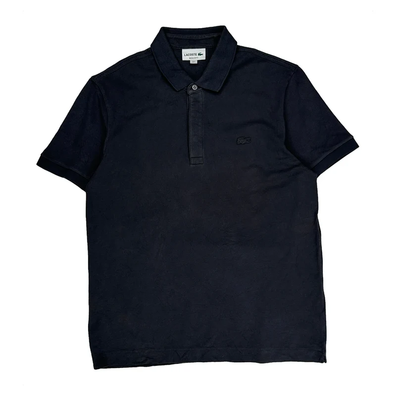 Lacoste Polo Shirt - Large Black Cotton