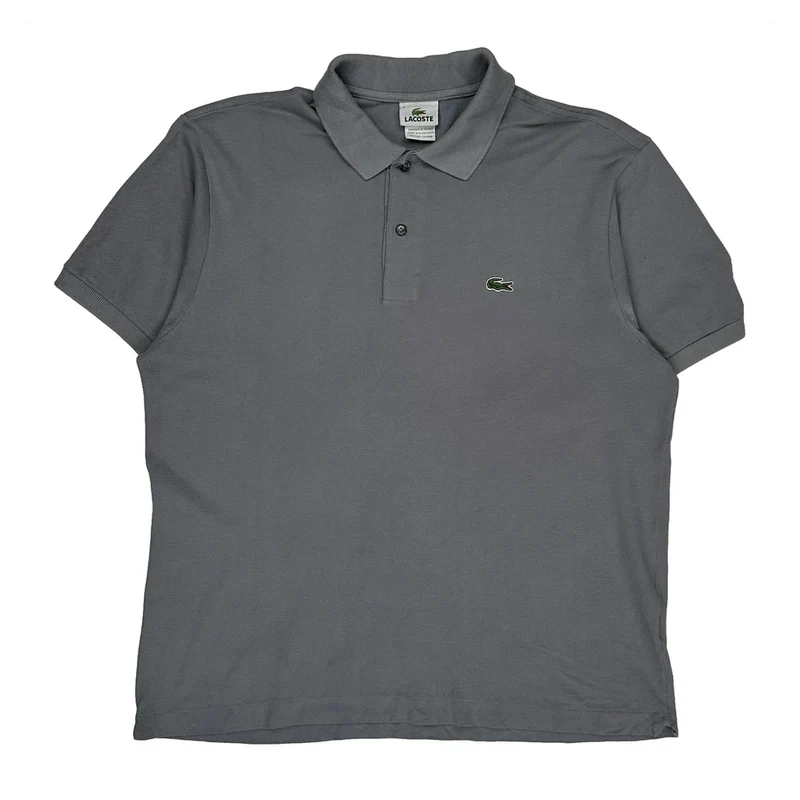 Lacoste Polo Shirt - XL Grey Cotton