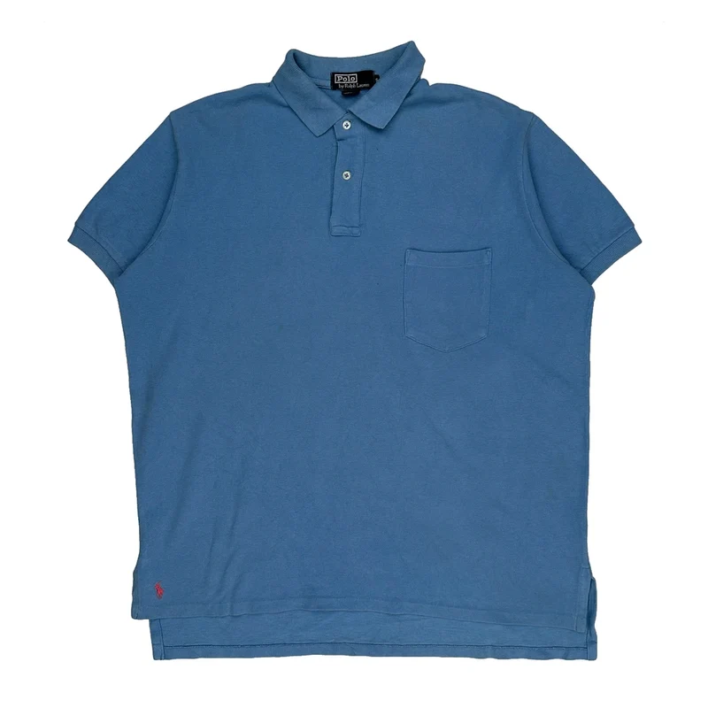 Polo By Ralph Lauren Polo Shirt - Small Blue Cotton