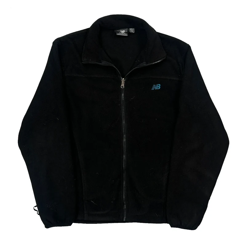 New Balance Fleece Jacket - Small Black Polyester