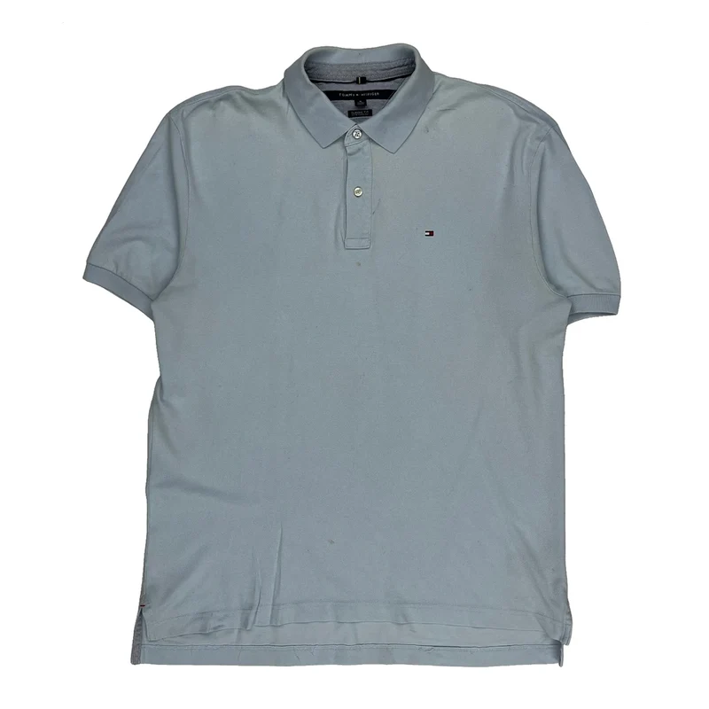 Tommy Hilfiger Polo Shirt - XL Blue Cotton