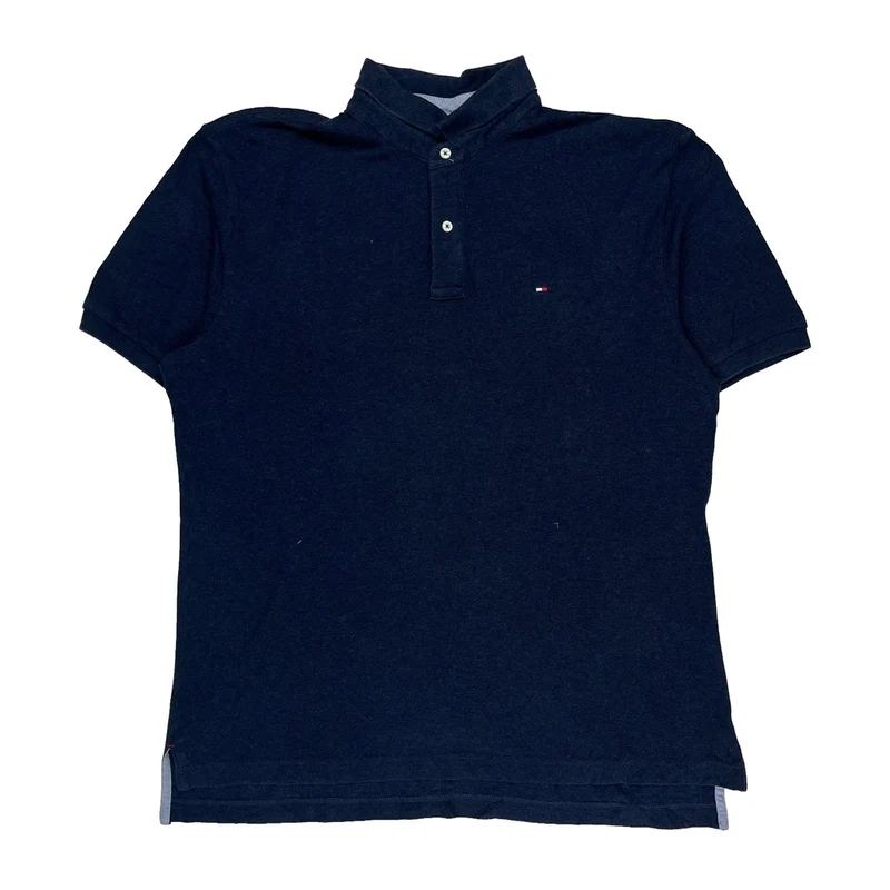 Tommy Hilfiger Polo Shirt - XL Navy Cotton