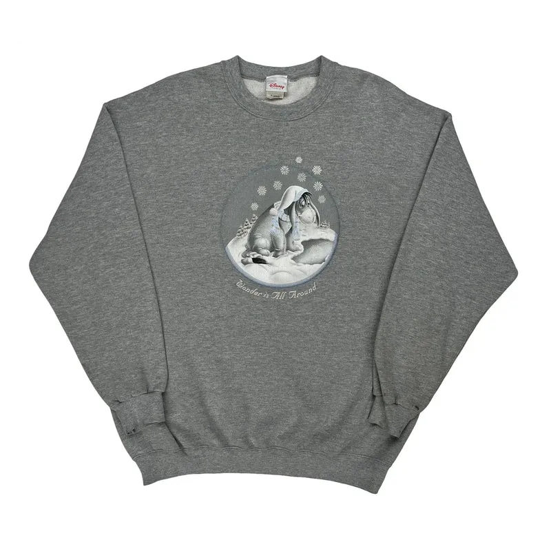 Eeyore Graphic Disney Graphic Sweatshirt - XL Grey Cotton