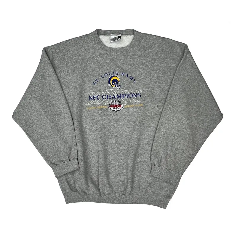 St. Louis Rams Puma Football Sweatshirt - 2XL Grey Cotton