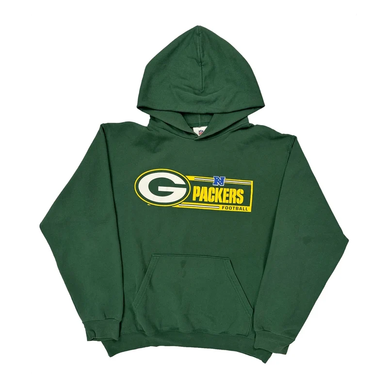 Green Bay Packers Nfl Football Hoodie - Large Green Cotton