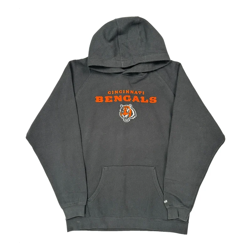 Cincinnati Bengals Reebok Football Hoodie - XL Black Cotton Blend