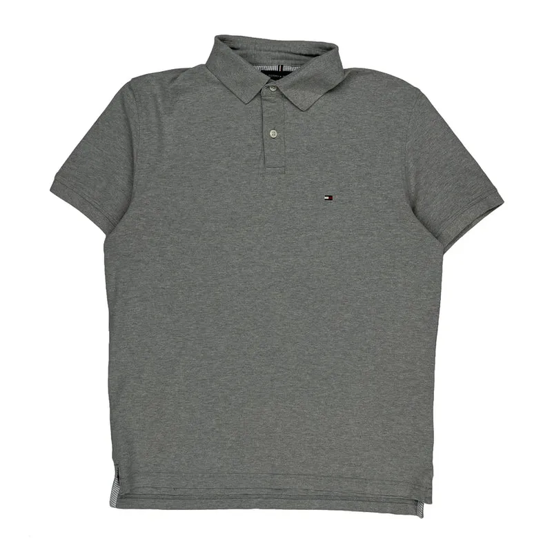 Tommy Hilfiger Polo Shirt - Medium Grey Cotton