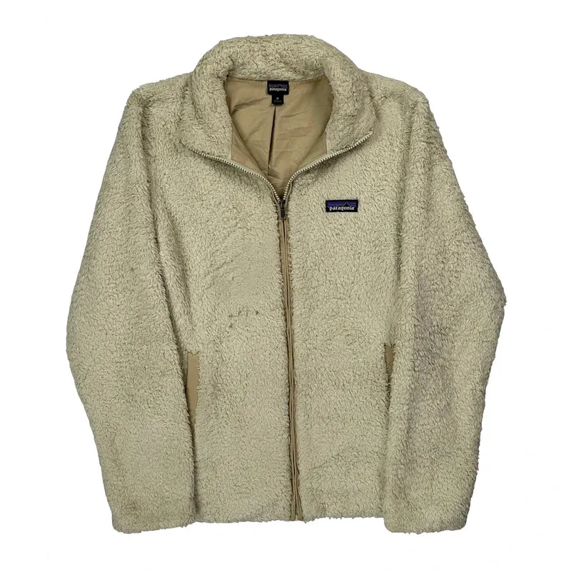 Patagonia Fleece Jacket - Medium Cream Polyester
