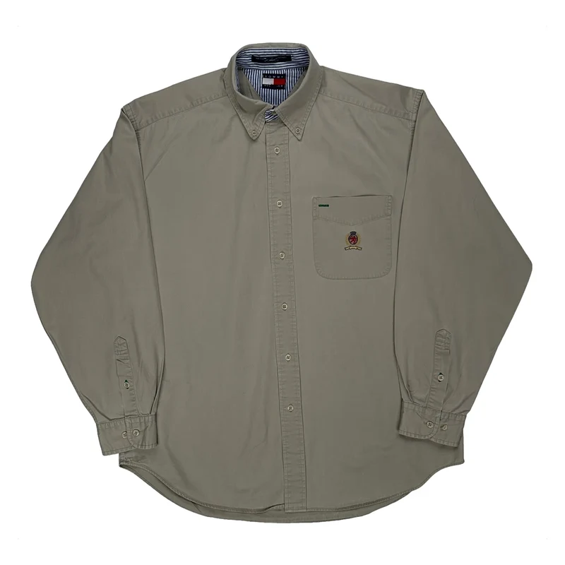 Tommy Hilfiger Shirt - Medium Beige Cotton