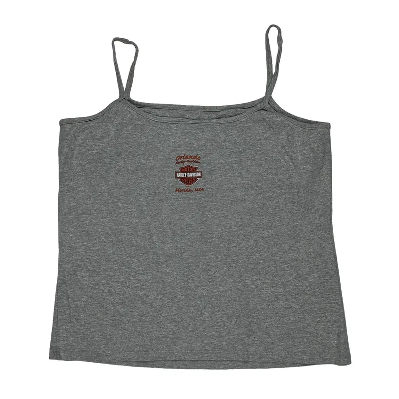 Motorcycles Harley Davidson Graphic Top - XL Grey Cotton