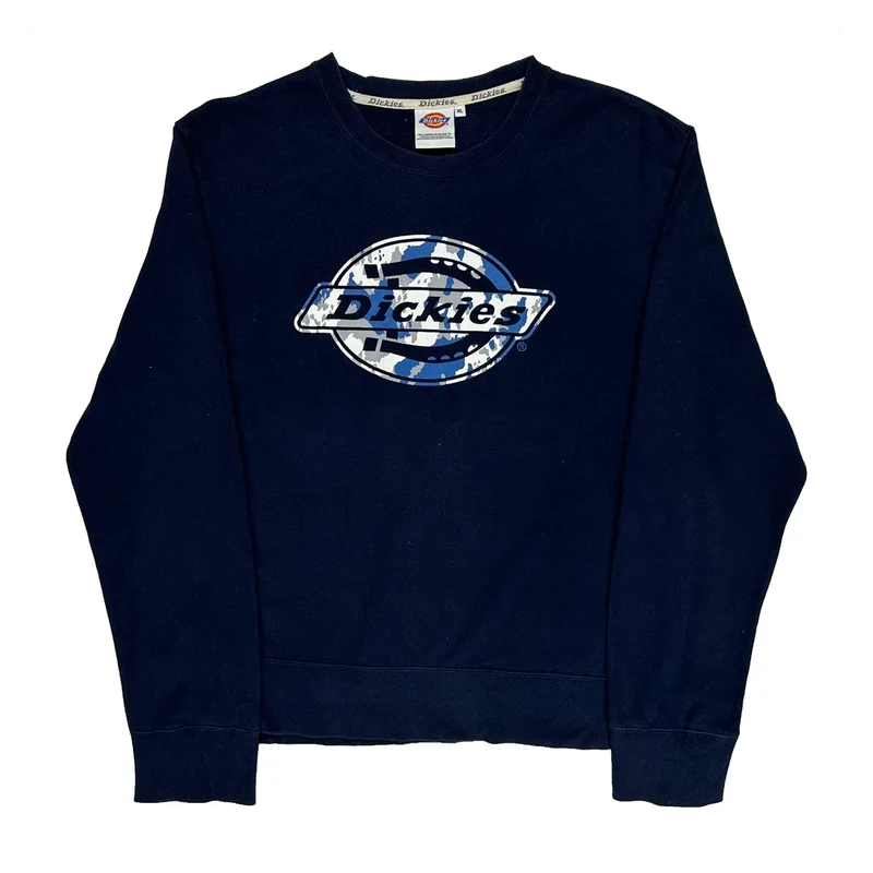Dickies Graphic Sweatshirt - XL Navy Cotton