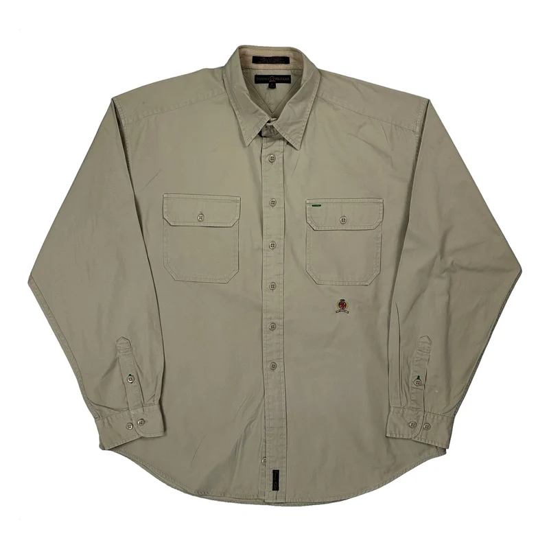 Tommy Hilfiger Shirt - XL Beige Cotton