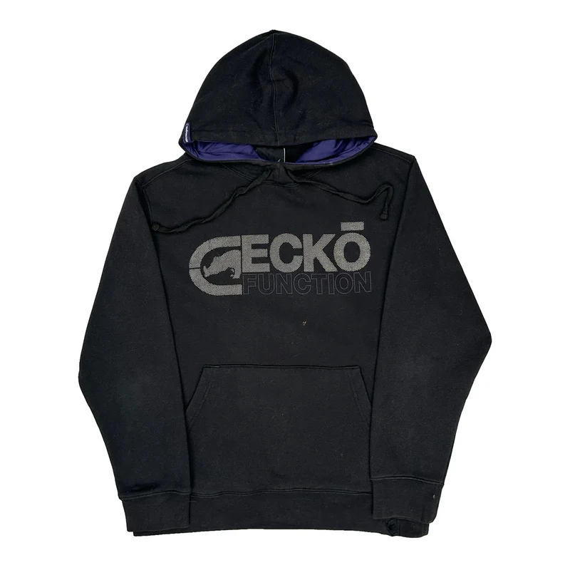 Function Ecko Unltd Hoodie - Medium Black Cotton Blend