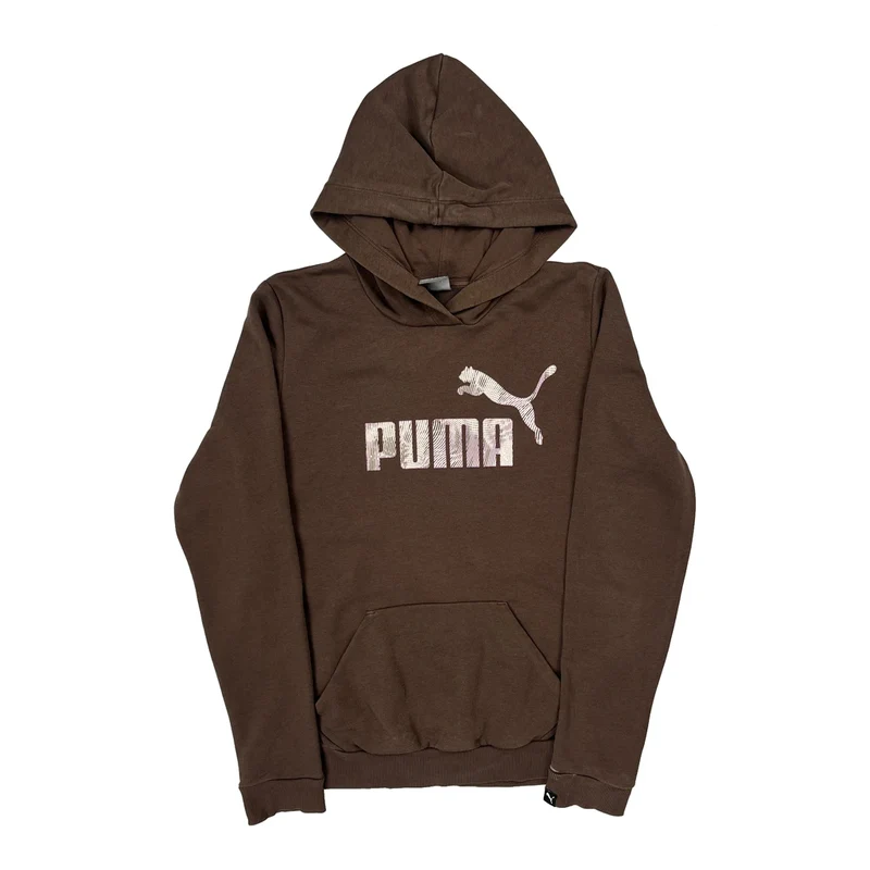 Puma Hoodie - XL Brown Cotton