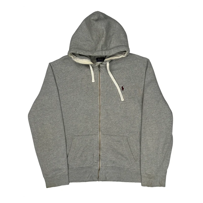 Polo By Ralph Lauren Hoodie - 2XL Grey Cotton