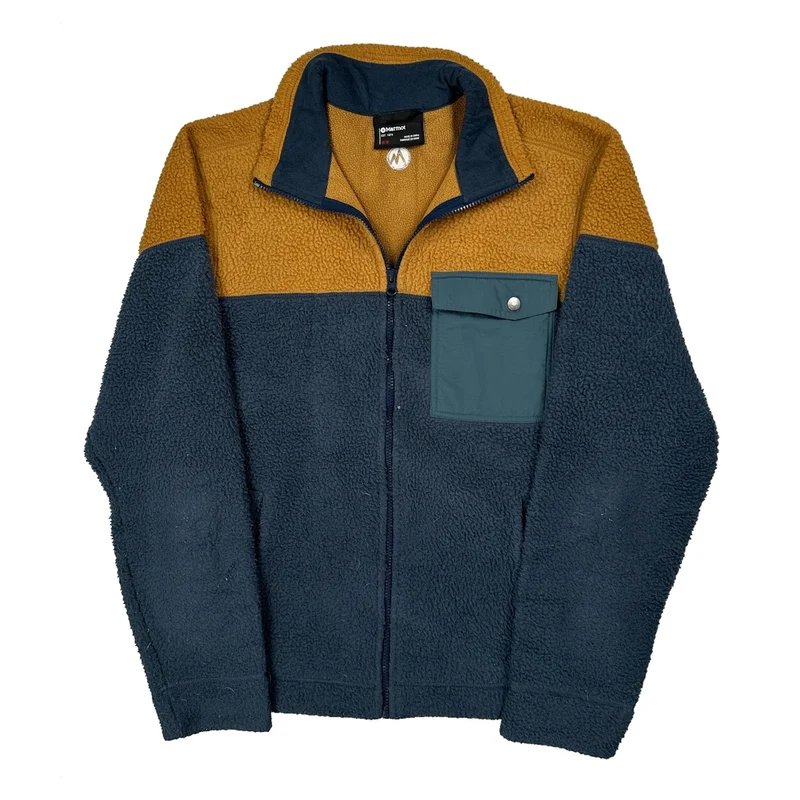Marmot Fleece Jacket - Medium Blue Polyester