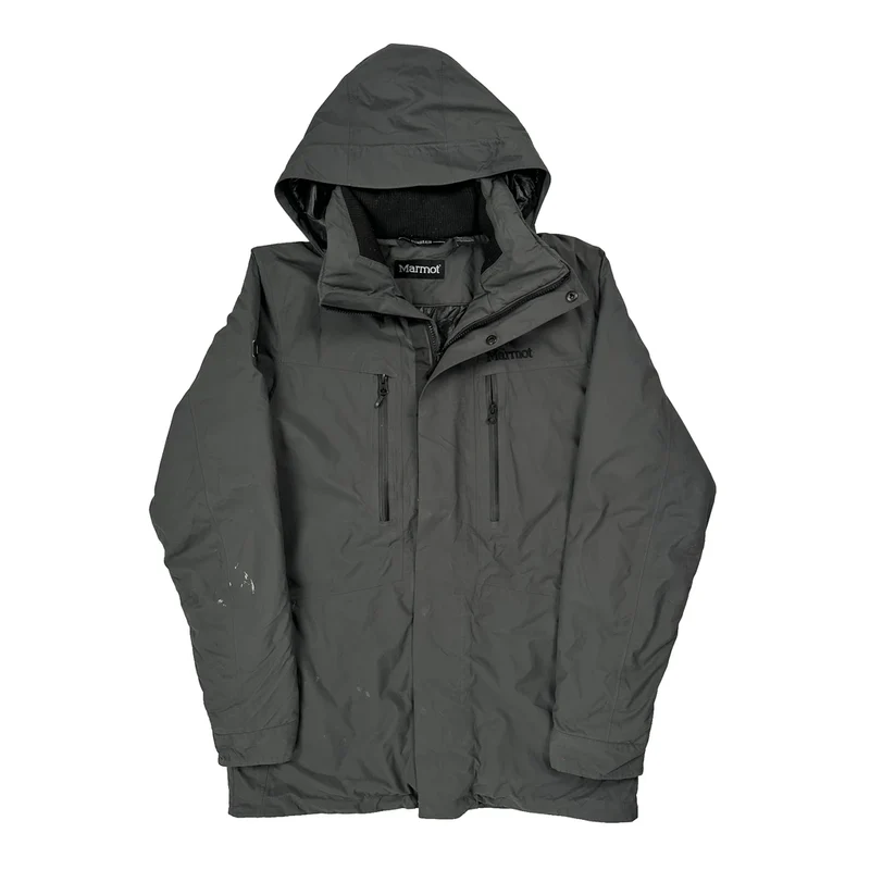 Marmot Waterproof Jacket - Large Grey Polyester