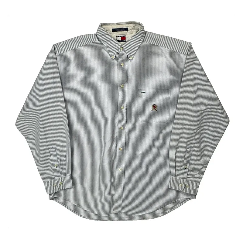 Tommy Hilfiger Striped Shirt - XL Blue Cotton