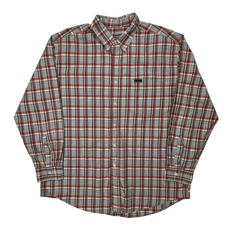 Chaps Ralph Lauren Checked Shirt - XL Red Cotton