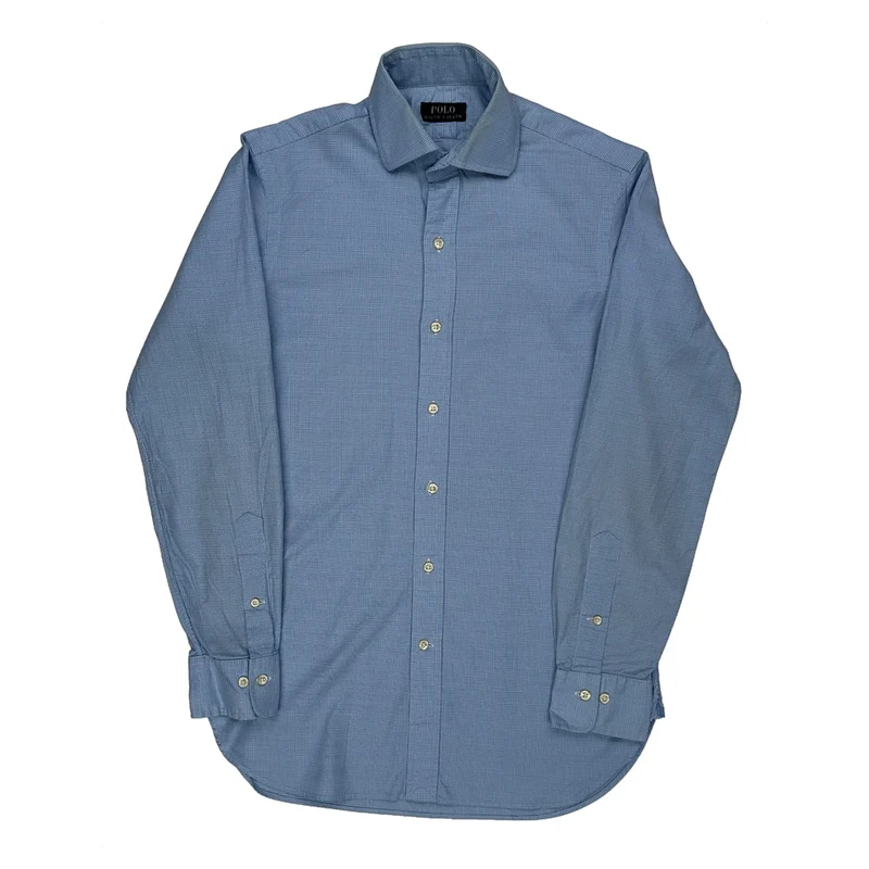 Polo By Ralph Lauren Shirt - Small Blue Cotton