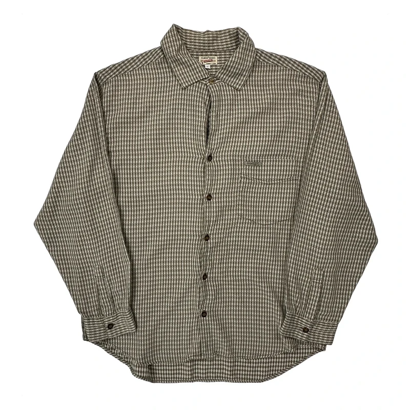 Guess Checked Shirt - Large Brown Cotton