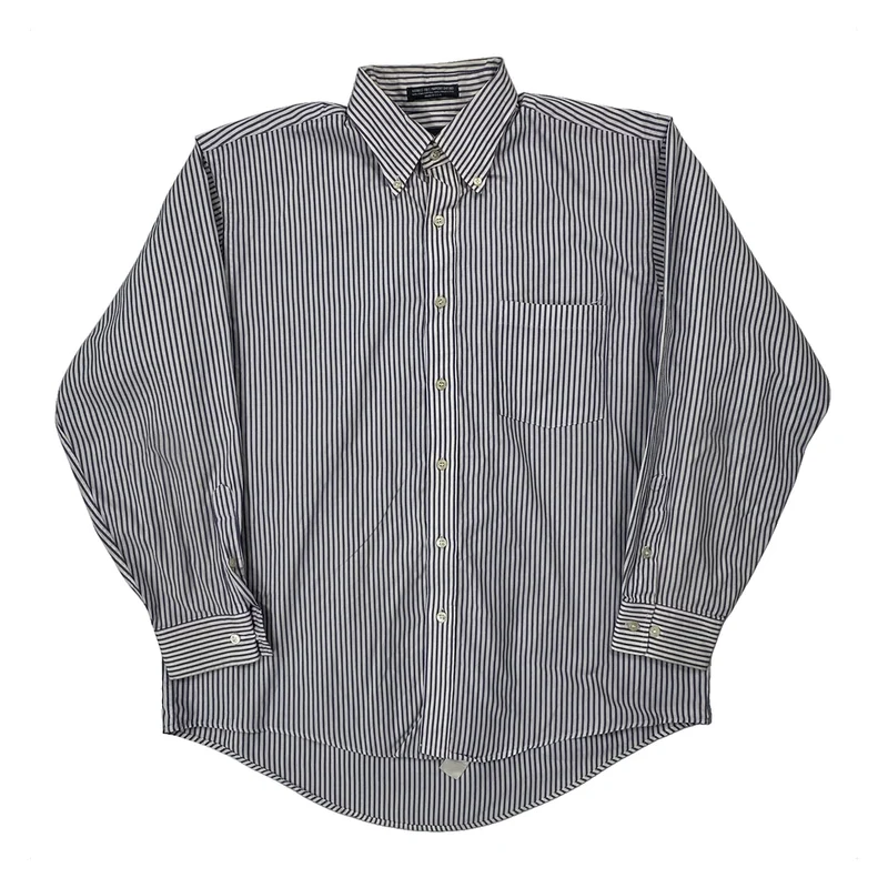 Gant Striped Shirt - Large Blue Cotton