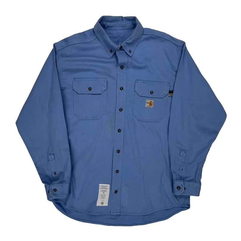 Carhartt Shirt - Large Blue Cotton