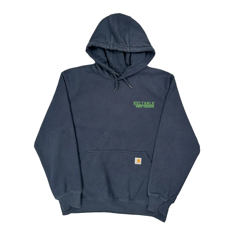 Rain Defender Carhartt Hoodie - Large Navy Cotton