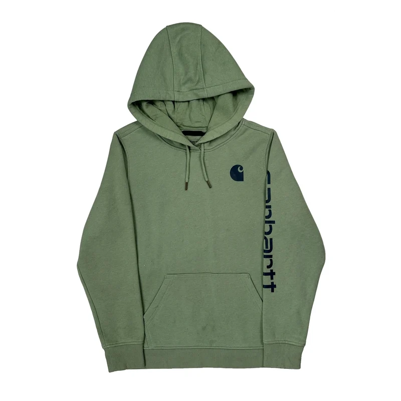 Carhartt Hoodie - Large Green Cotton