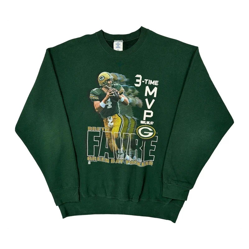 Green Bay Packers Gildan Nfl Sweatshirt - 2XL Green Cotton Blend