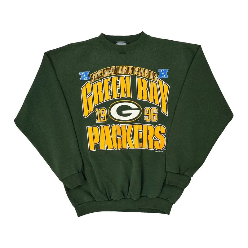 Green Bay Packers Logo 7 Nfl Sweatshirt - Large Green Cotton