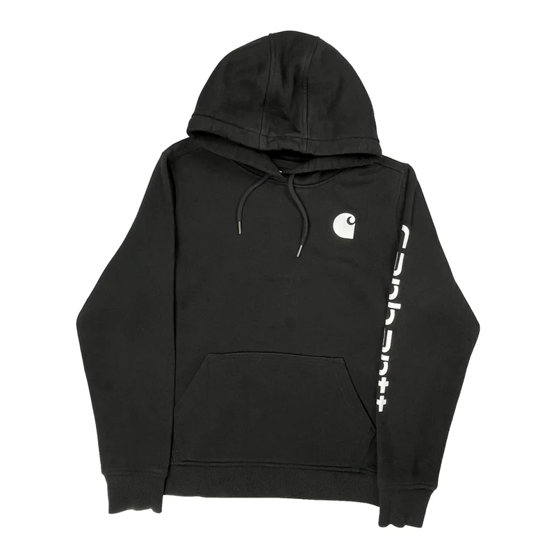 Relaxed Fit Carhartt Hoodie - Medium Black Cotton