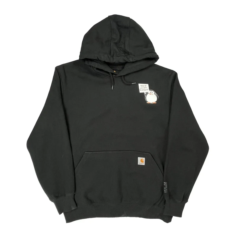 Fat Penguin Snow & Ice Control Carhartt Hoodie - Large Black Cotton