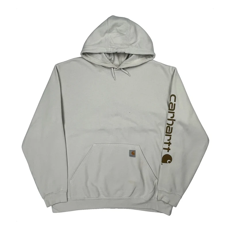 Carhartt Hoodie - XL Cream Cotton