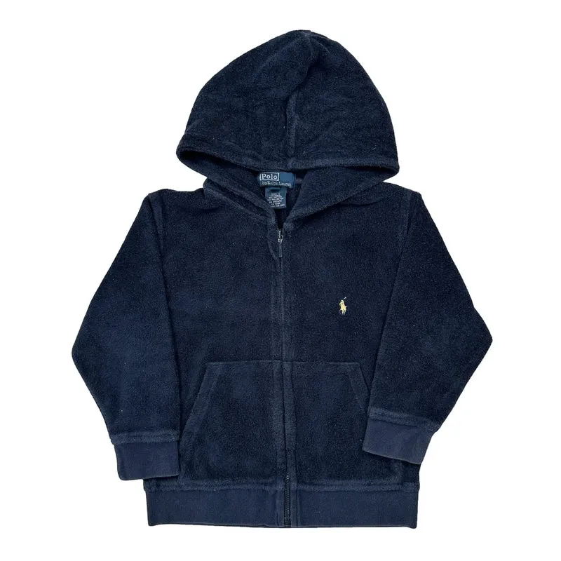 Age 4 Polo By Ralph Lauren Hoodie - Small Navy Cotton Blend