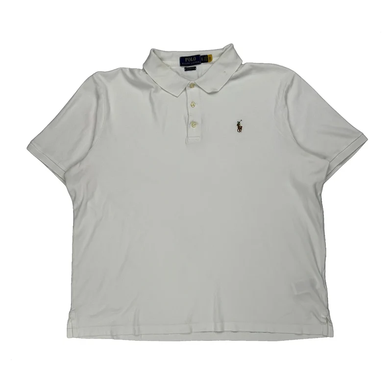 Polo By Ralph Lauren Polo Shirt - XL White Cotton