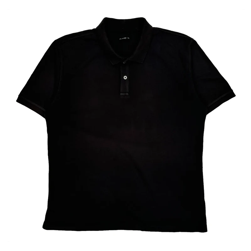 Zudio Polo Shirt - 2XL Black Cotton