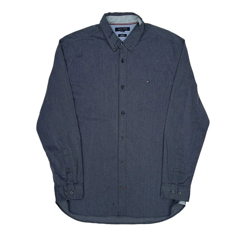 Tommy Hilfiger Slim Fit Shirt - XL Blue Cotton