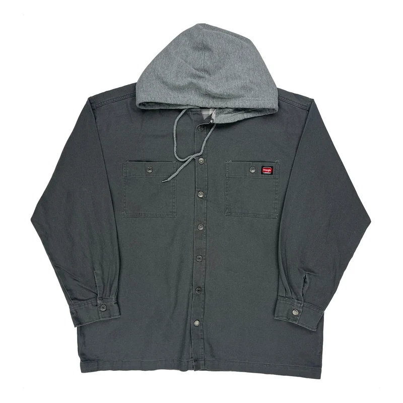 Wrangler Shirt - XL Grey Cotton