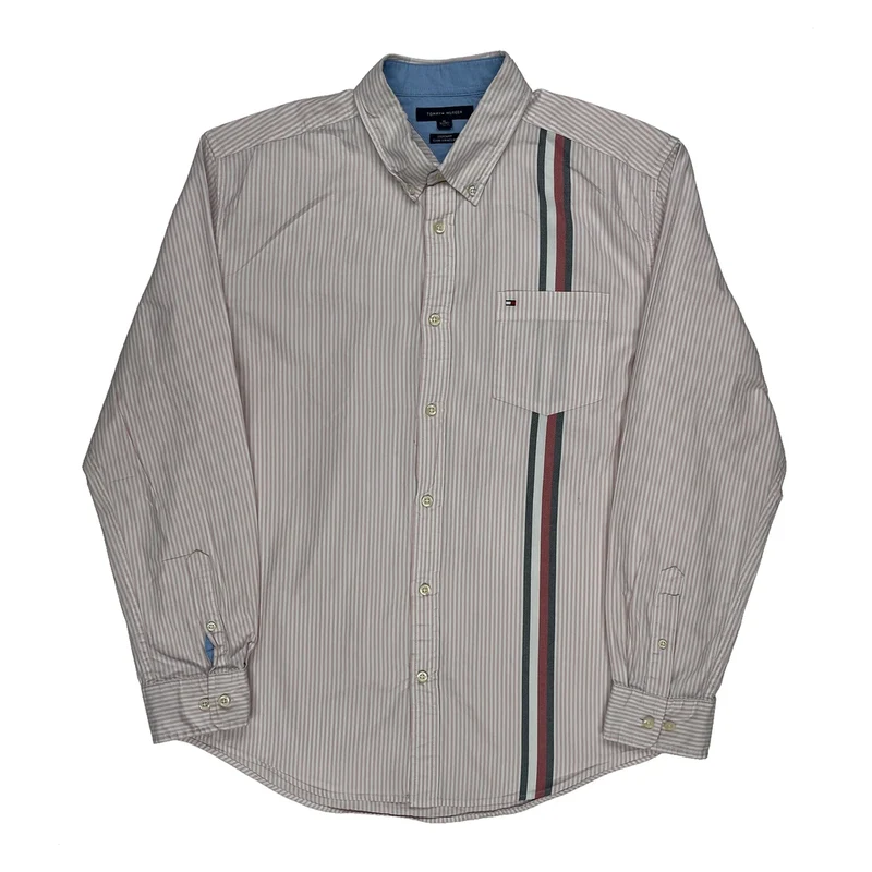 Tommy Hilfiger Striped Shirt - XL White Cotton