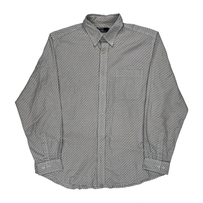 Polo By Ralph Lauren Checked Shirt - XL White Cotton